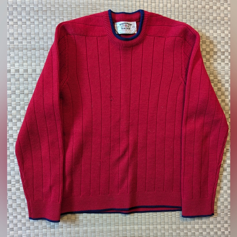 Vintage Sportalm Pure New Wool Sweater Unisex Size Medium Made in Austria